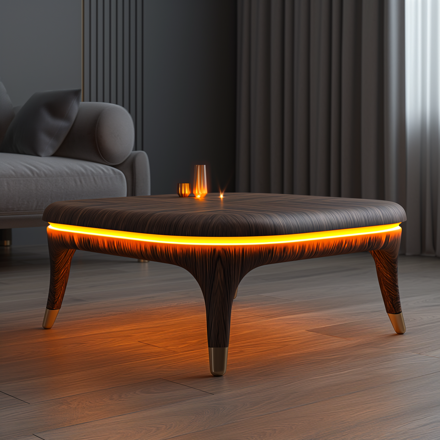 Illuminated coffee tables