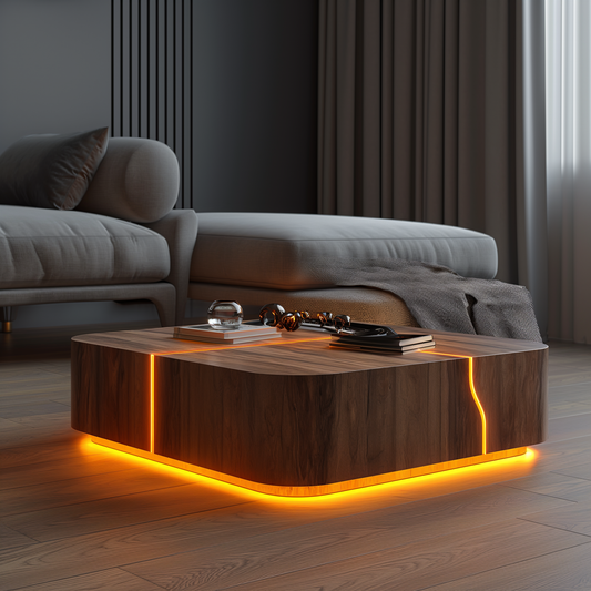 Illuminated coffee tables